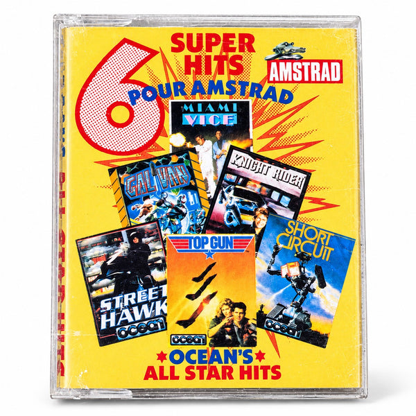 Ocean's All Star Hits – Jeu vidéo vintage pour Amstrad CPC 464 sur cassette (1987)