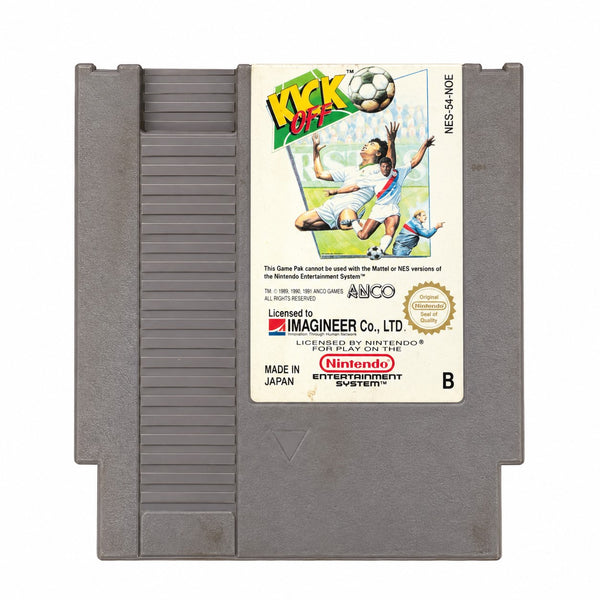 Jeu vidéo ancien Nintendo NES Kick Off – 1985 – avec boîte d’origine, sans notice