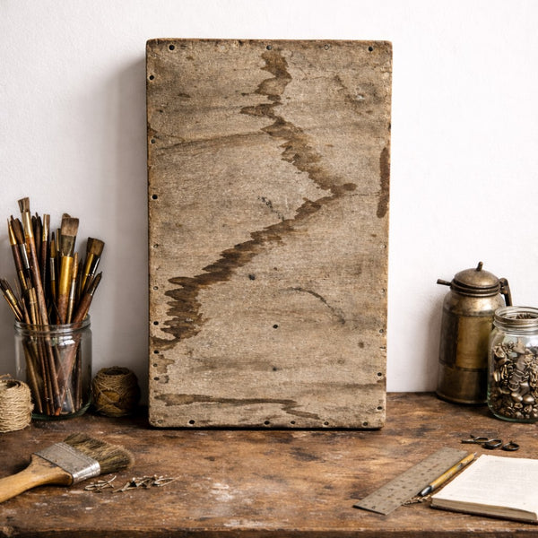 Ancien petit casier trieur d’atelier en bois – 14 compartiments – env. 50 cm