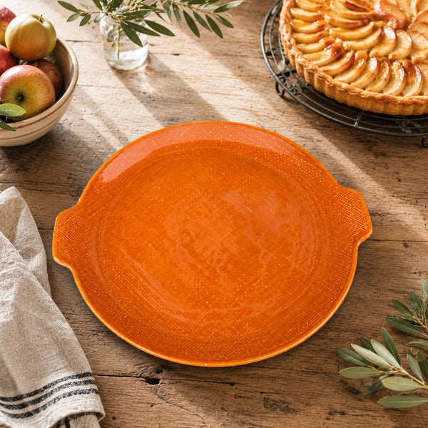 Plat à tarte et à gâteau vintage modèle Deauville Corail – Salins France