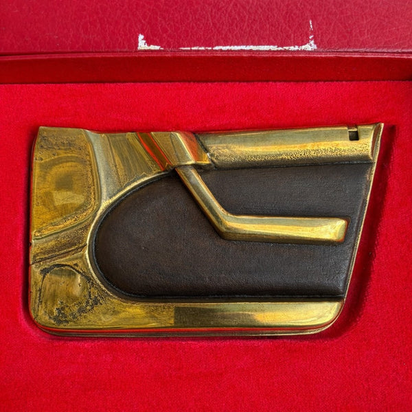 Panneau de porte Citroën Xantia en bronze – pièce commémorative industrielle – écrin d'origine (1993)