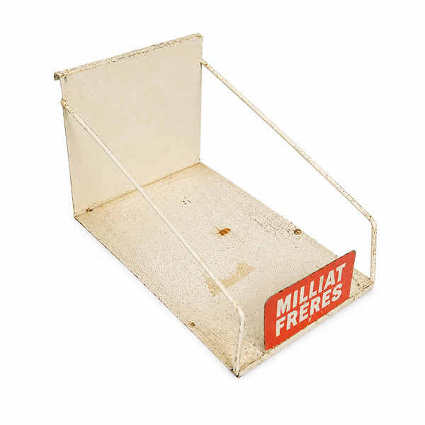 Ancien petit présentoir à boîtes de pâtes MILLIAT FRÈRES / Panzani en métal