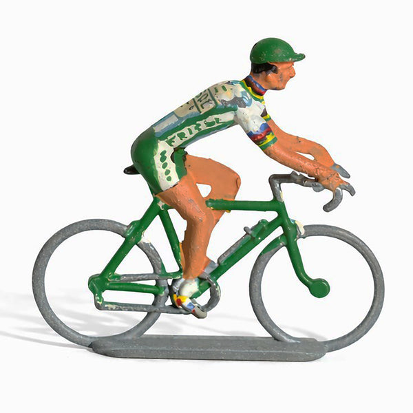 Figurine coureur cycliste Salza – Tour de France – maillot Frisol