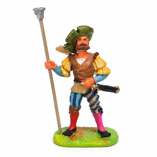 Figurine Elastolin Les Lansquenets – Soldat avec refouloir – Réf. 52313