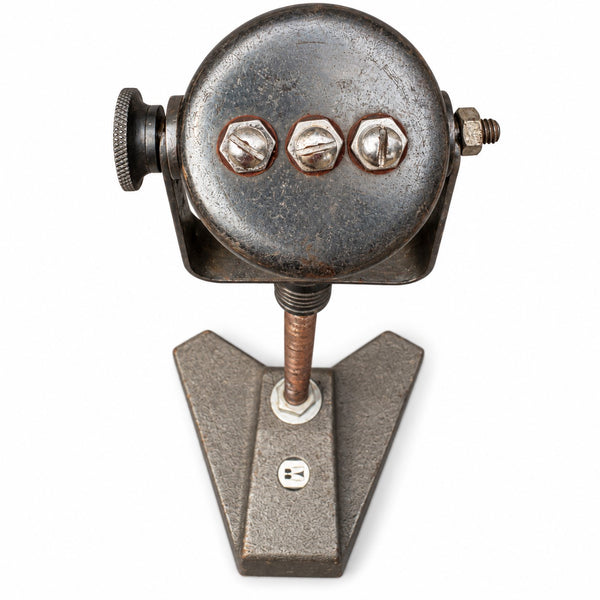 Microphone ancien Mélodium Mélodynamic 75A fin des années 1940 – début des années 1950