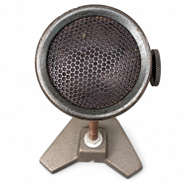 Microphone ancien Mélodium Mélodynamic 75A fin des années 1940 – début des années 1950