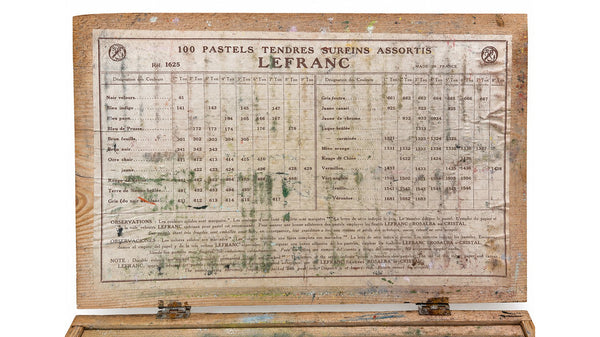 Ancienne boîte Lefranc pour pastels tendres surfins assortis – Réf. 1625