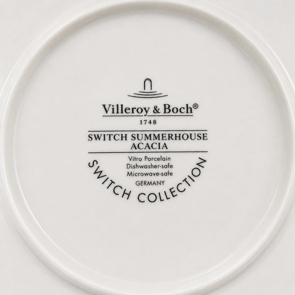 Villeroy & Boch Switch Summerhouse Acacia – lot de 6 assiettes à dessert en vitro-porcelaine