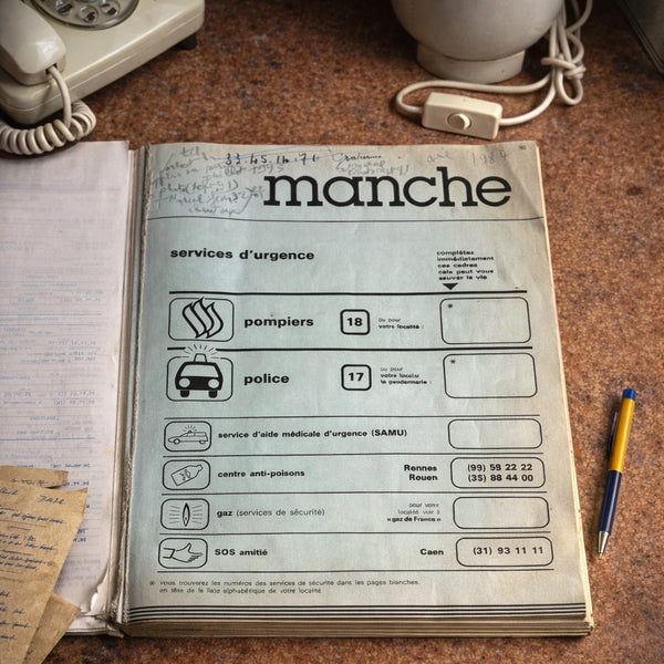 Bottin / Annuaire téléphonique vintage de la Manche – 1984