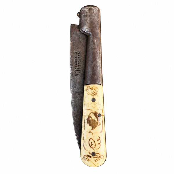 Ancien couteau de poche pliant modèle corse « Vendetta » – Véritable Édouard 716