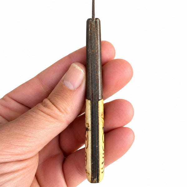 Ancien couteau de poche pliant modèle corse « Vendetta » – Véritable Édouard 716
