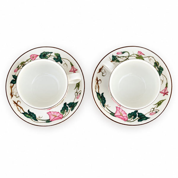 Paire de tasses à café Villeroy & Boch Palermo en VITRO-Porcelaine, décor floral