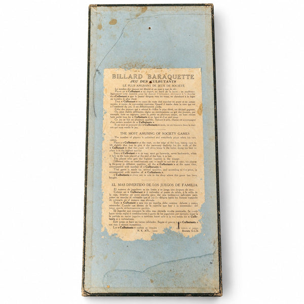 Ancien jeu de comptoir La Baraquette – Jeu des Culbutants, N. K. Atlas Paris (vers 1904-1920)
