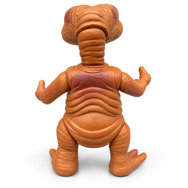 Figurine articulée vintage E.T. l’extraterrestre en vinyle à yeux bleus – Années 1980 – H. 19 cm