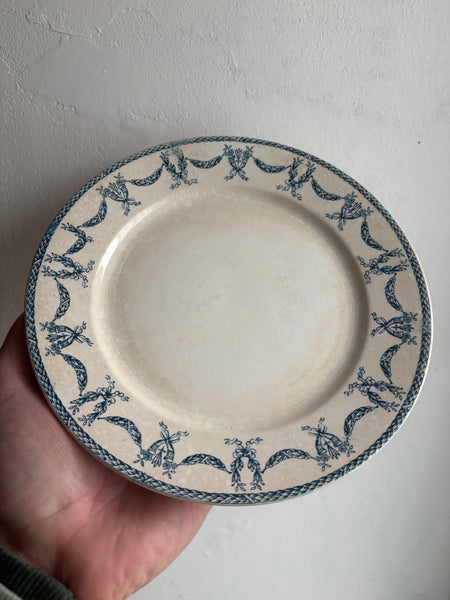 Lot de 6 assiettes à dessert – Modèle Les Ternes – U&C Sarreguemines Digoin