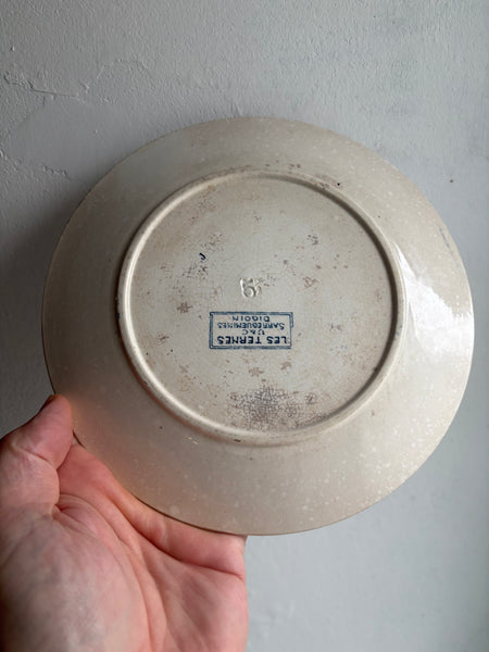 Lot de 6 assiettes à dessert – Modèle Les Ternes – U&C Sarreguemines Digoin