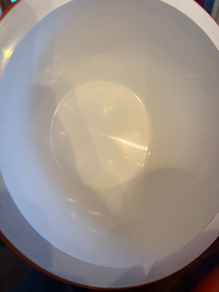 Seau à glaçons vintage boule de bowling orange édition Guillois design Lamotte