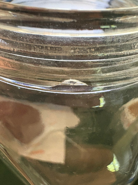 Ancien bocal d'épicerie 3 litres / couvercle en bakélite / 27 cm