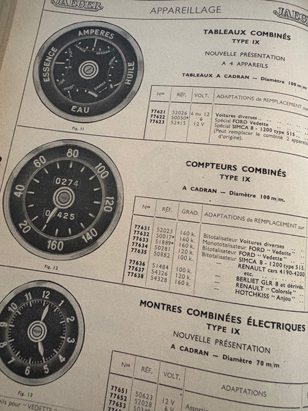 Ancien catalogue d'accessoires pour automobiles / Hardy et Augé 1952