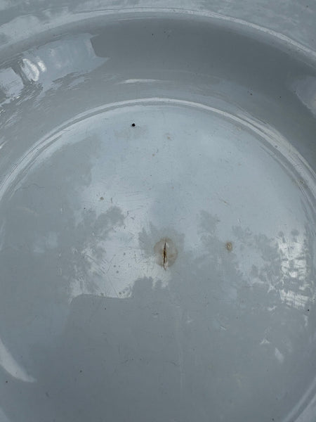 Ensemble de 6 assiettes creuses épaisses Creil et Montereau HBCM coloris blanc