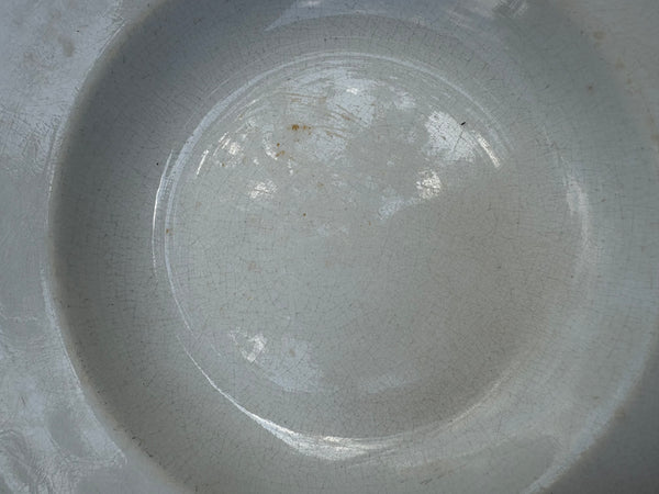 Ensemble de 6 assiettes creuses épaisses Creil et Montereau HBCM coloris blanc