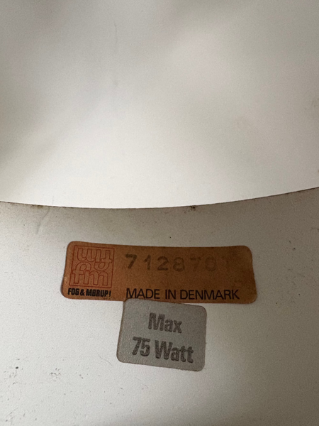 Suspension scandinave vintage / space age modèle Lakaj / Jo Hammerborg / Fog & Morup