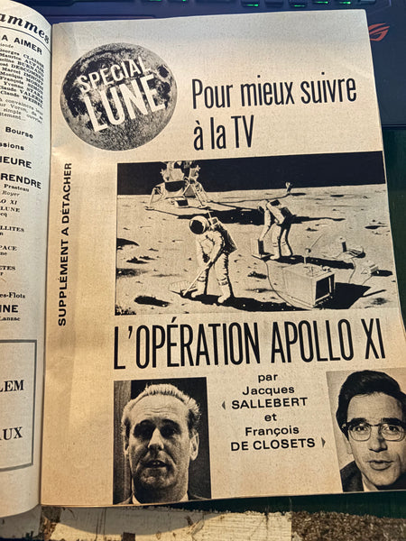 Magazine / revue Télé 7 Jours numéro 482 / 19 juillet 1969 / Spécial Lune