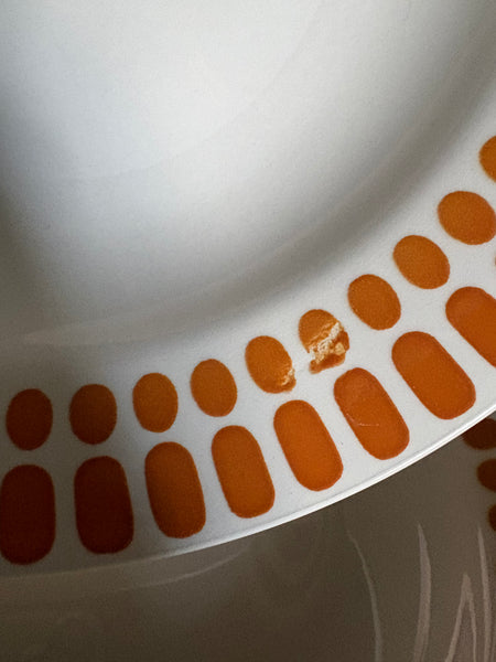 Ensemble de 6 assiettes creuses anciennes Sarreguemines / Digoin modèle Capri