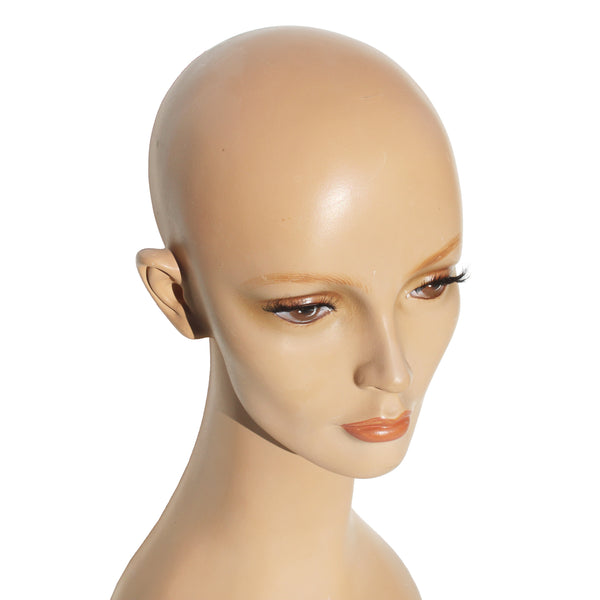 Marotte / présentoir / tête à chapeau vintage 43 cm en résine