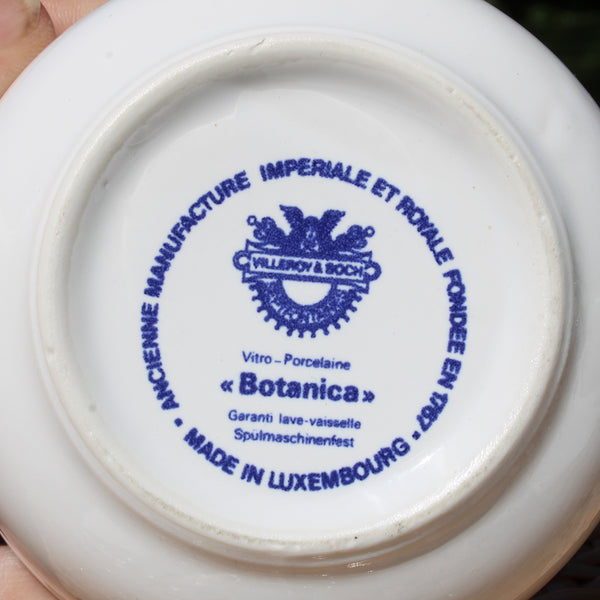 Petit poêlon 9 cm vintage en vitro porcelaine Villeroy & Boch modèle Botanica