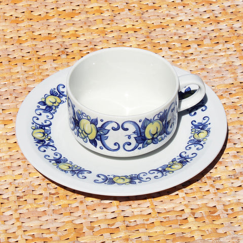 Tasse à café + soucoupe vintage Villeroy & Boch modèle Cadiz