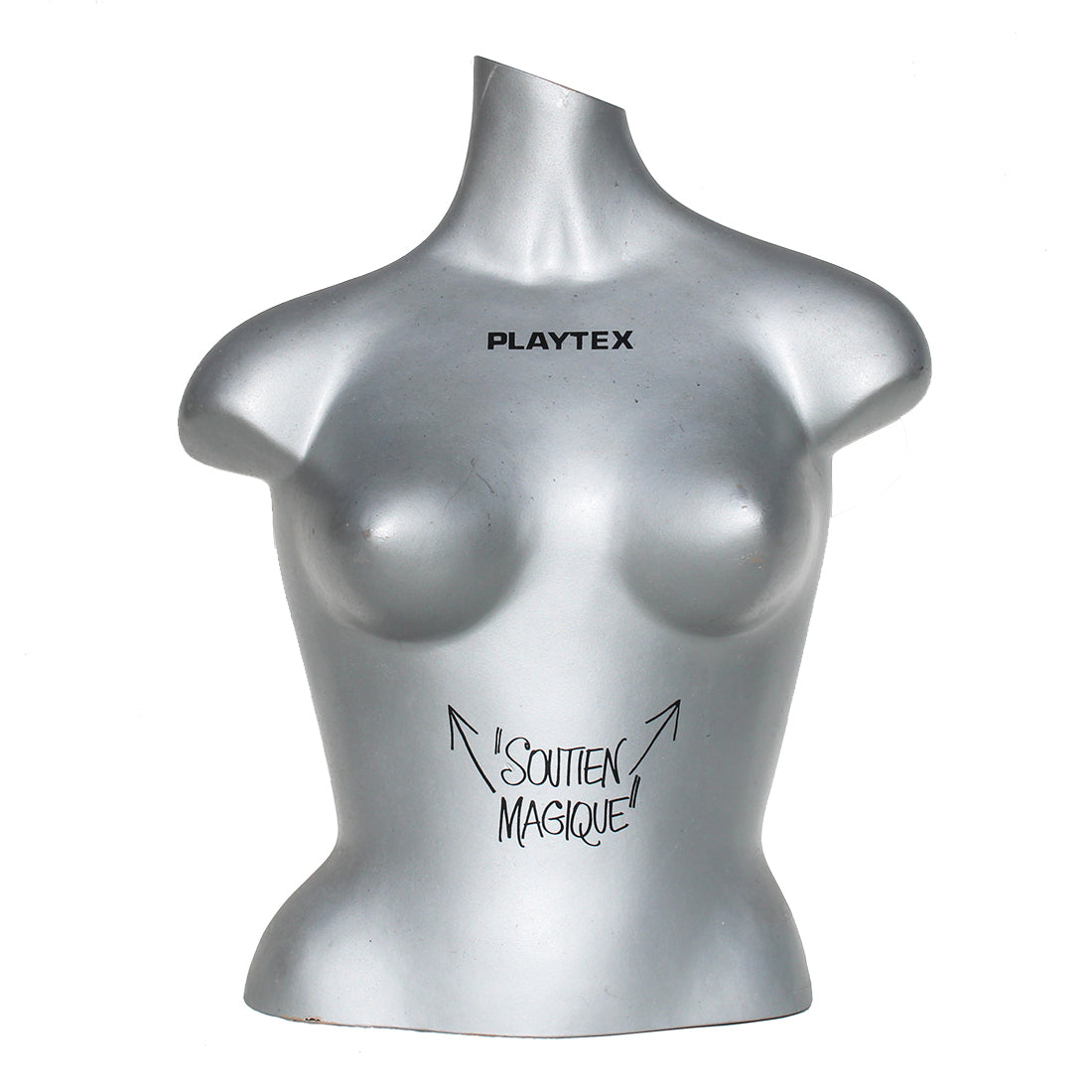 Buste de mannequin publicitaire femme / Playtex Soutien Magique / présentoir vintage de magasin