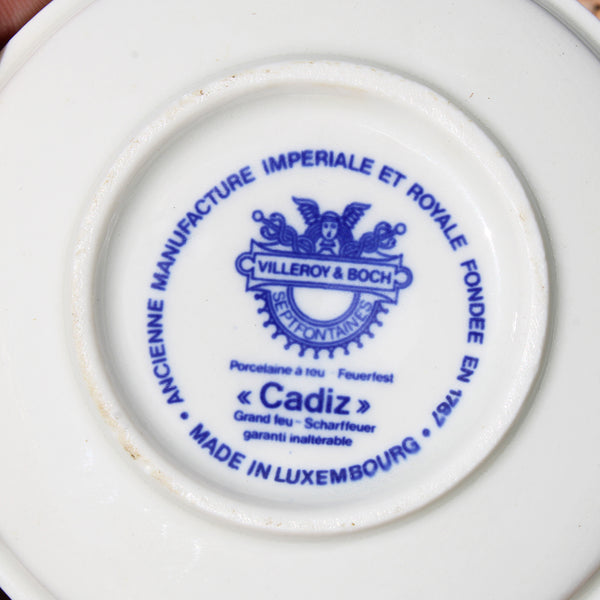 Sucrier vintage Villeroy & Boch modèle Cadiz