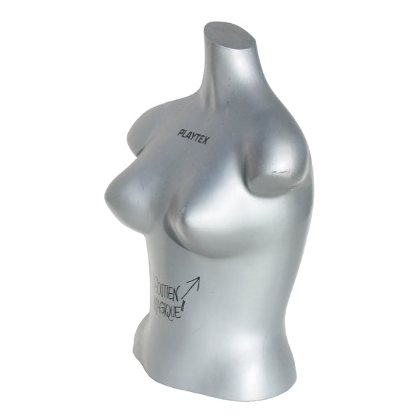 Buste de mannequin publicitaire femme / Playtex Soutien Magique / présentoir vintage de magasin