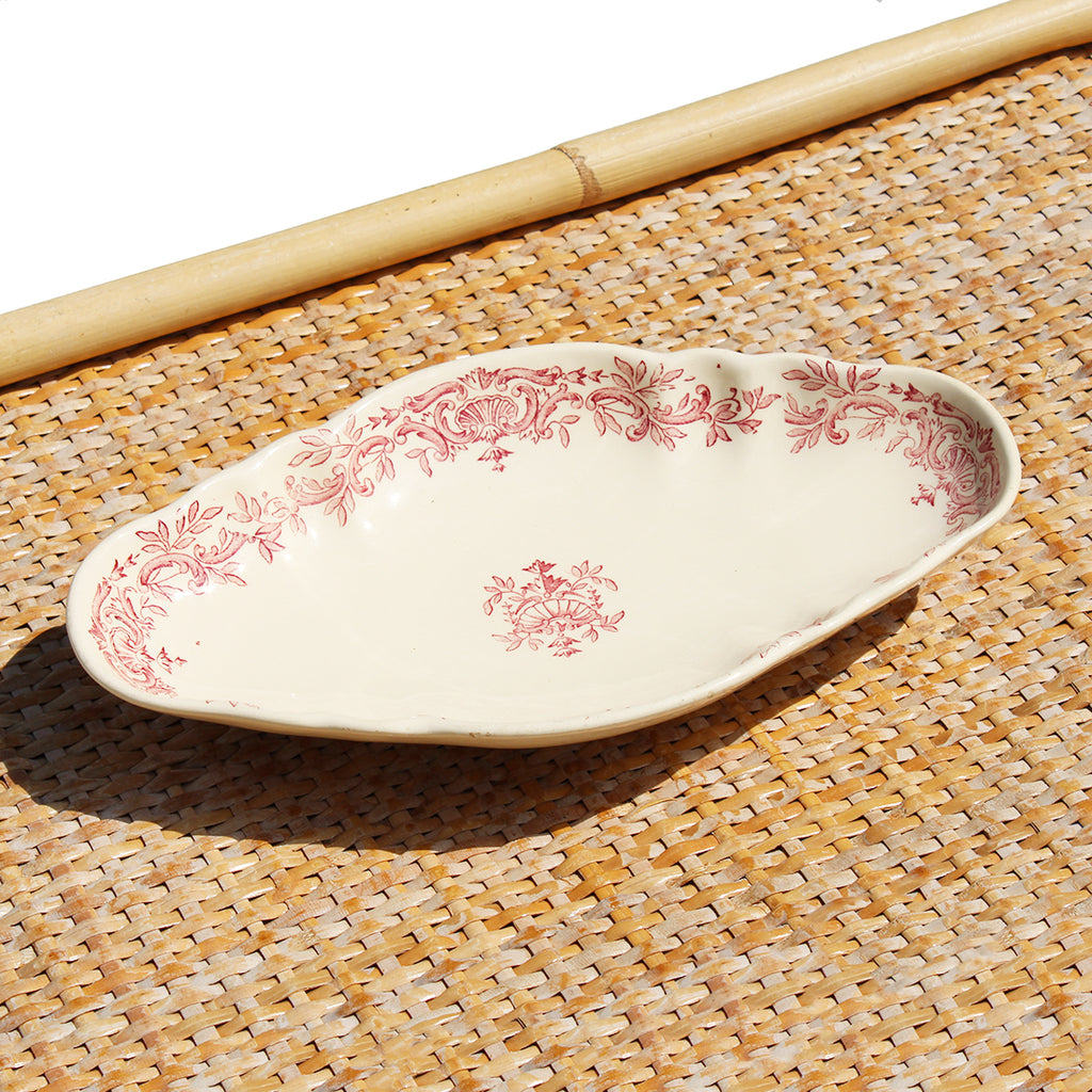 Ancien ravier en faïence de Longchamp modèle Régent – La Roue du Passé