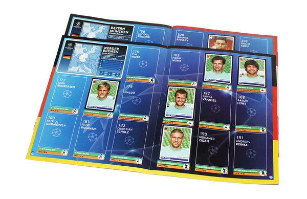 Album Panini incomplet - UEFA Champions League 2006-2007 avec Messi Ronaldo ( 164 / 384 )