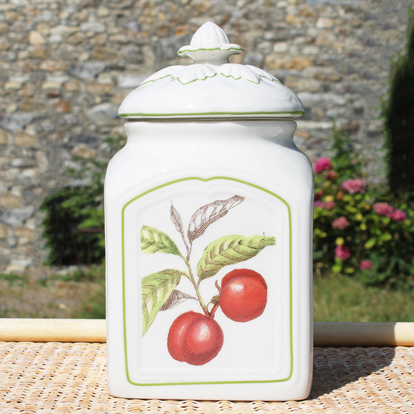 Grand pot à biscuits 26.5 cm / Villeroy & Boch modèle Cascara Charm Prunes