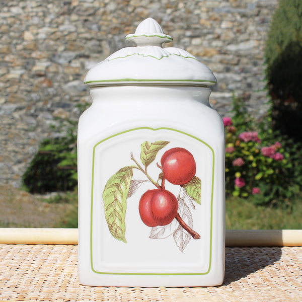 Grand pot à biscuits 26.5 cm / Villeroy & Boch modèle Cascara Charm Prunes