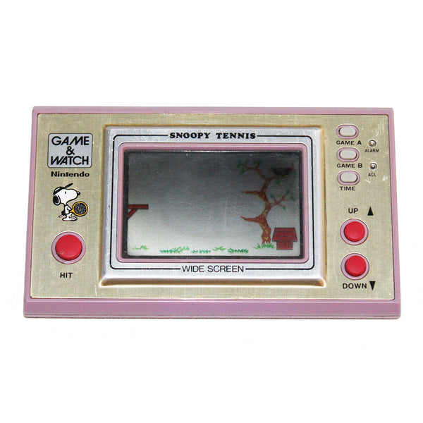Jeu électronique vintage Game and Watch Nintendo Snoopy Tennis (1983) sans le cache piles