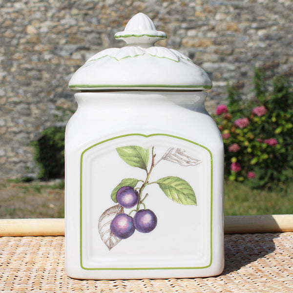 Grand pot à biscuits 24 cm / Villeroy & Boch modèle Cascara Charm Prunes