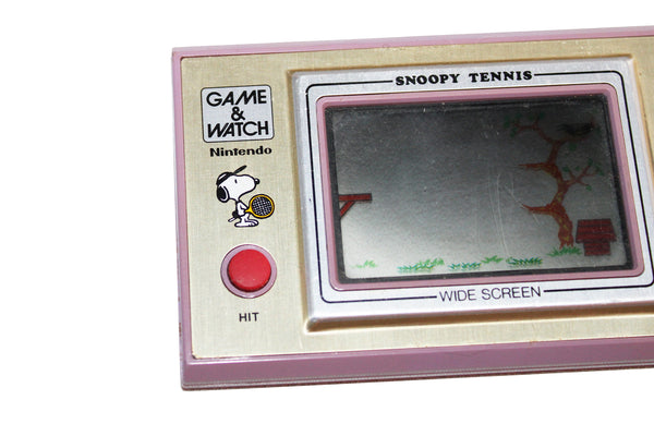 Jeu électronique vintage Game and Watch Nintendo Snoopy Tennis (1983) sans le cache piles