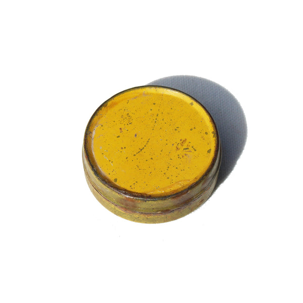 Ancienne petite boîte publicitaire en tôle 3.9 cm / Cire encaustique L'Ébène