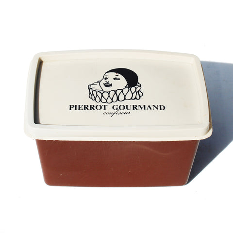 Boîte alimentaire publicitaire vintage / Pierrot Gourmand Confiseur / no Tupperware