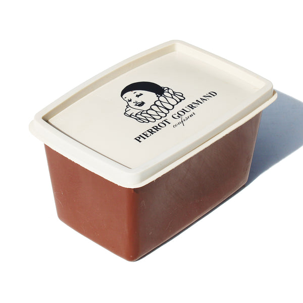 Boîte alimentaire publicitaire vintage / Pierrot Gourmand Confiseur / no Tupperware