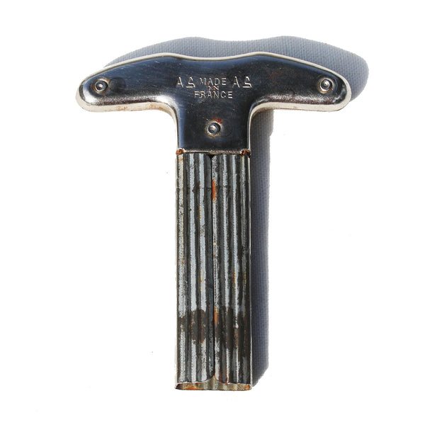 Ancien tire-bouchon à lames / bilame / AS