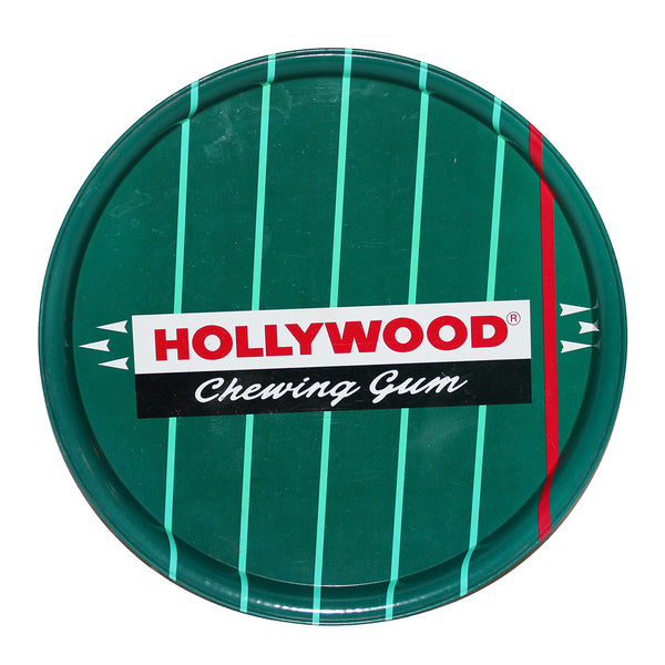 Plateau de service rond publicitaire vintage Hollywood Chewing Gum