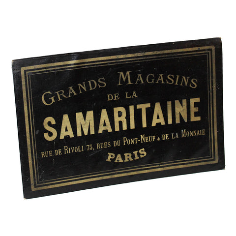 Ancien sous main publicitaire Grands Magasins de La Samaritaine Paris