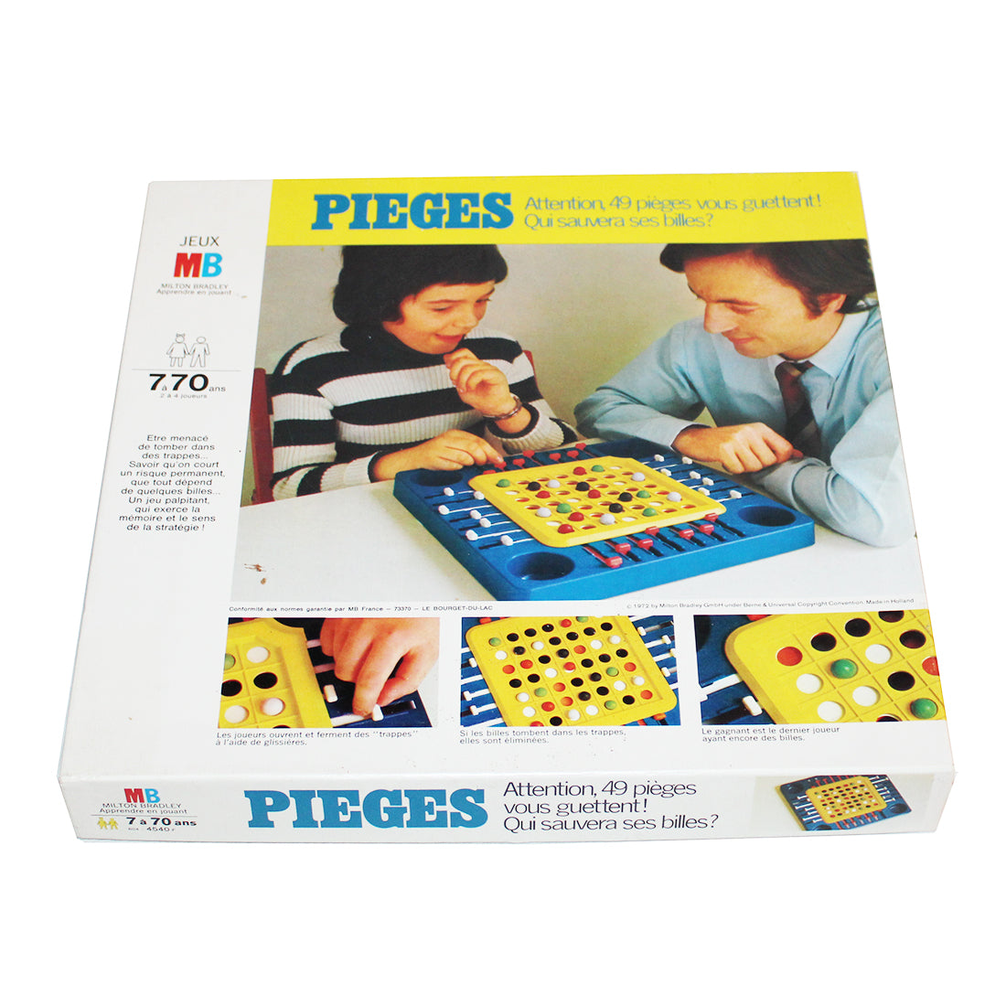 Jeu de société vintage Pièges Jeux MB ( 1972 )