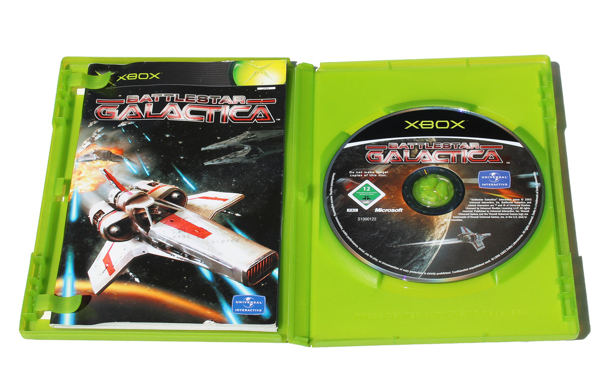 Jeu Xbox Battlestar Galactica - Version PAL FR Complète (boîte + Notice) - Très Bon état