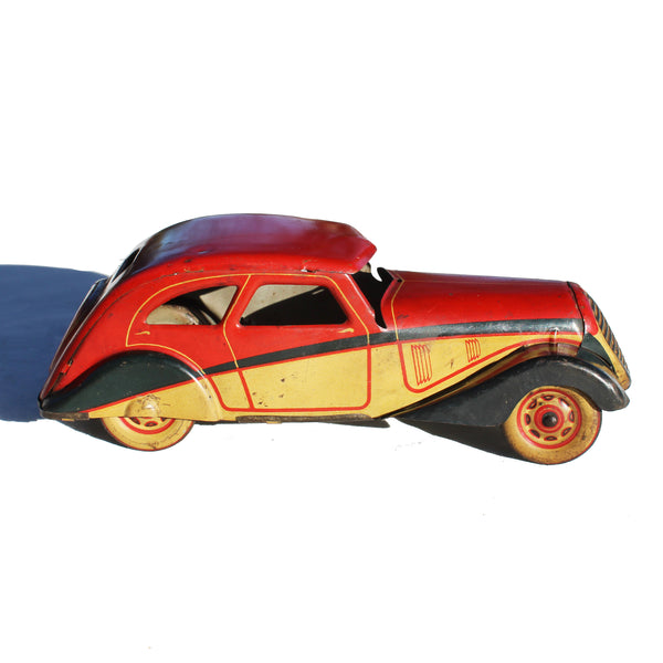 Ancien jouet Charles Rossignol CR 91 / Voiture en tôle Peugeot 202 / fonctionnel